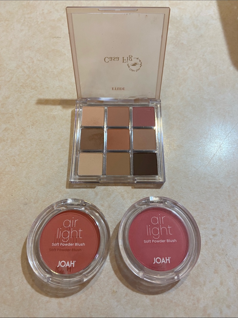 JOAH / ETUDE - (2) Air Light Soft Powder Blush & Casa Fig Eyeshadow - Warm tones